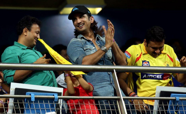 Sushant Singh Rajput attending Dhoni’s matches.